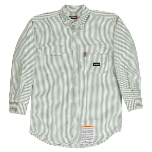 Men's Tall Flame-Resistant Down Plaid Work Shirt Thumbnail