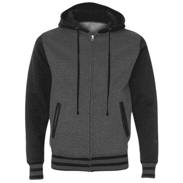 Unisex Heavyweight Varsity Full-Zip Hooded Sweatshirt Thumbnail