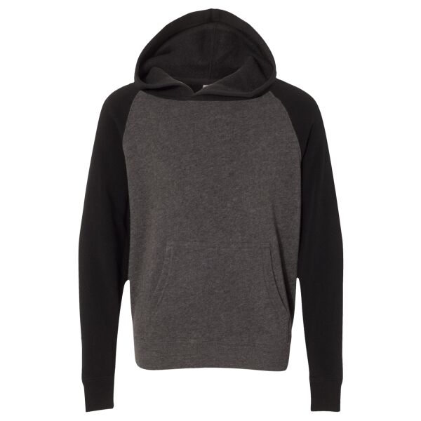 Youth Lightweight Special Blend Raglan Hooded Sweatshirt Thumbnail