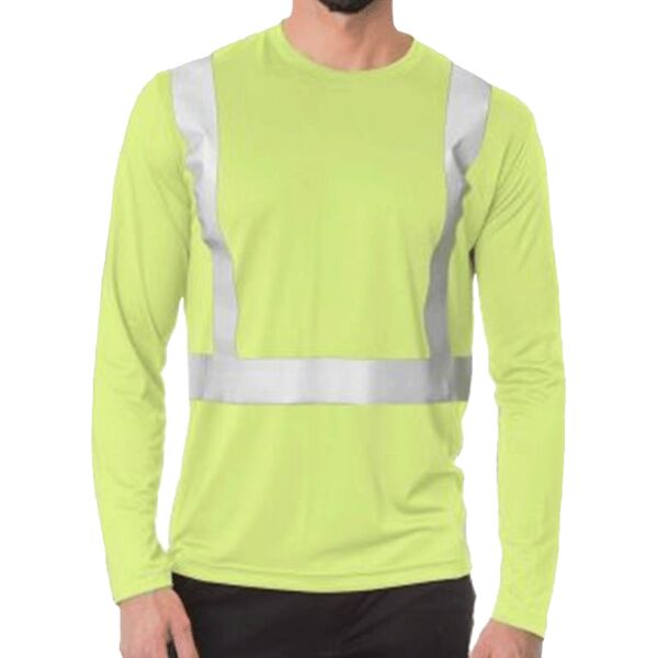 Men's USA-Made Hi-Visibility Long Sleeve Performance T-Shirt Thumbnail