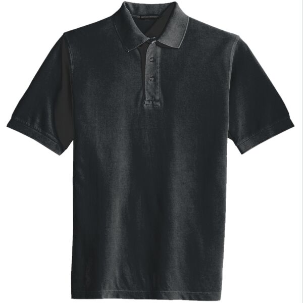 Button Down Golf Polo 100% Polyester Shirt Thumbnail